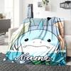 Customiz Name Personality Jeff the Land Shark  Blanket Soft &Warm Sofa Office Bed Travel Lunch Break Blanket, Gift Suitable All Seasons