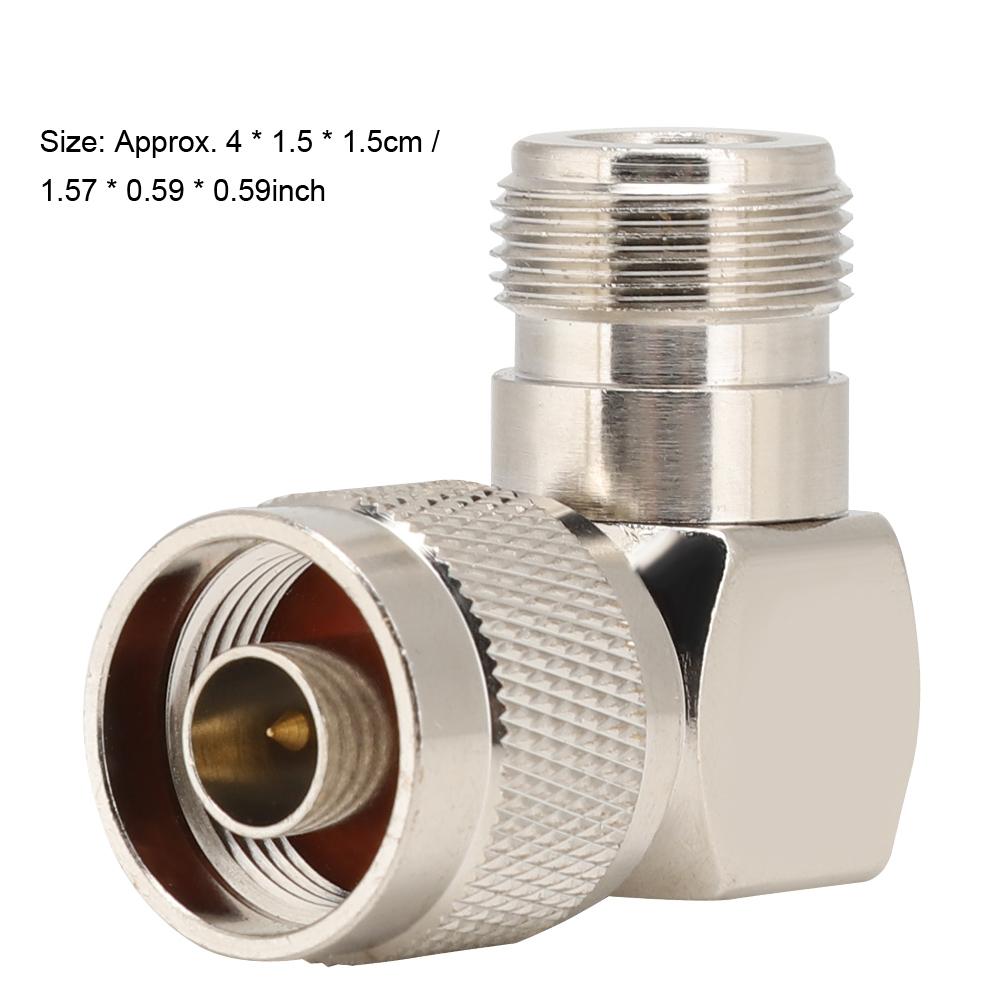 2PCS N Male to N Female Elbow Adapter RF Coaxial Adapter Connector for Radio Antenna