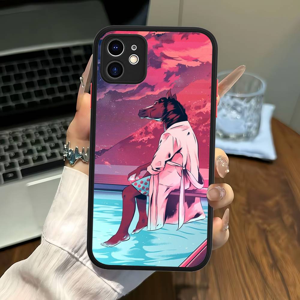 Classic B-bojack H-horseman Phone Case For IPhone 14 11 12 13 Mini Pro Max 8 7 Plus X XR XS MAX Translucent Matte Cover