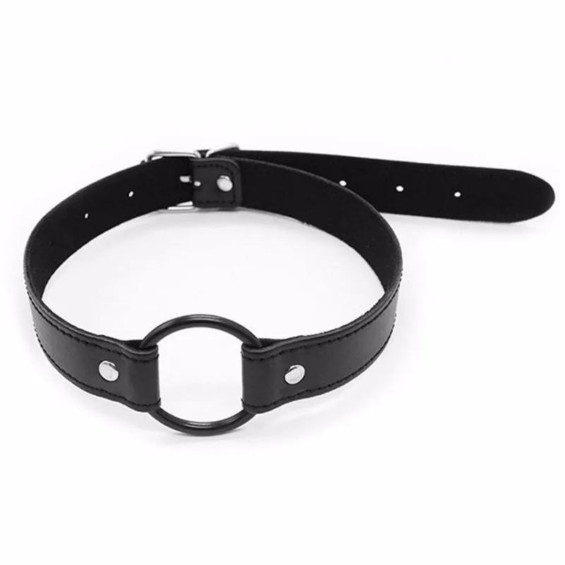 Full Silicone O Ring Gag Strap,Open Mouth Bite Gag,Fetish Oral Fixation  Toys,Sex Slave Bondage Muzzle SM Couple Flirt Tools