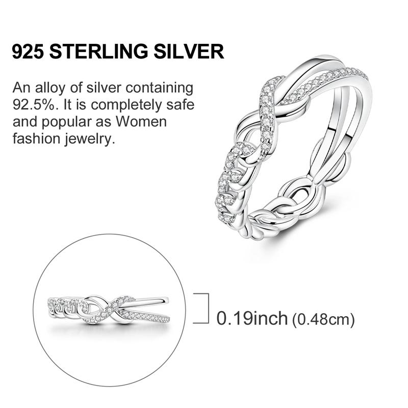 Original Rings 925 Silver Simple Sparkling Heart Bow Dragon Firefly Star Moon Ring for Women Girls Wedding Jewelry Gift