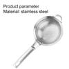 Strainer Household Portable Stainless Steel Superfine Oil Flour Colander with Hook for Home Hotel Kitchen