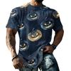 Men's Halloween T-Shirt Short Sleeve Round Neck Printed Tee for Casual Wear