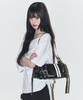 Illigo Line Buckle Cylinder Bag Black