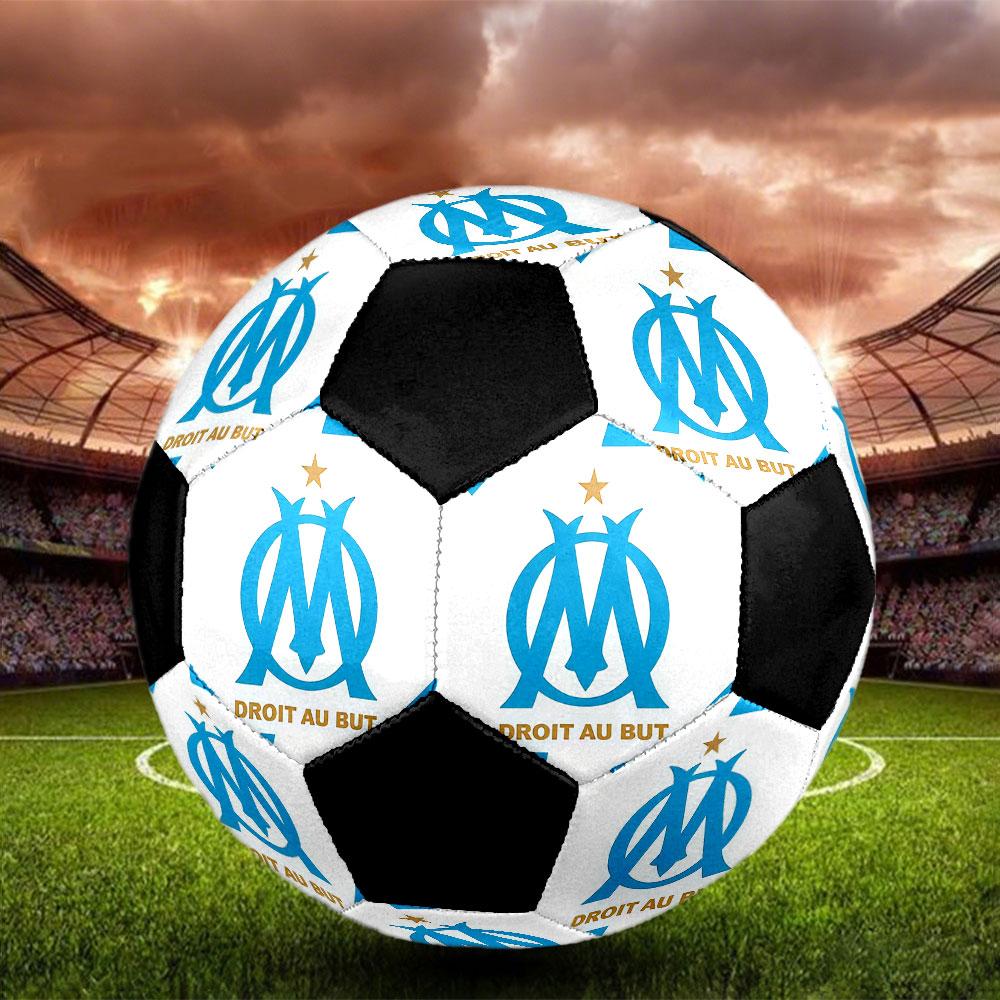 1PC  OM Size 5 Soccer Ball PrahaIndoor Soccer Ball Colorful All Ages Machine Stitched PVC Competition Ready Durable High-Bounce
