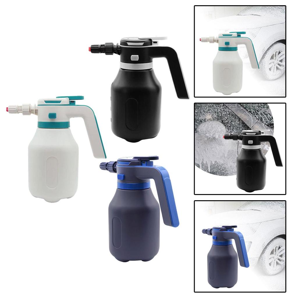 Electric Foam Sprayer Car Wash 2L Rechargeable Portable Foam Spray Bottle with USB for Watering Automotive Home Cleaning