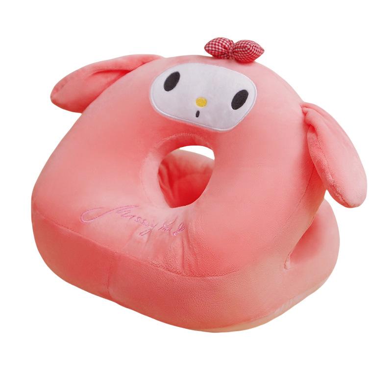 Cartoon Ice Silk Double-Sided Neck and Nap Pillow for Students and Office Use