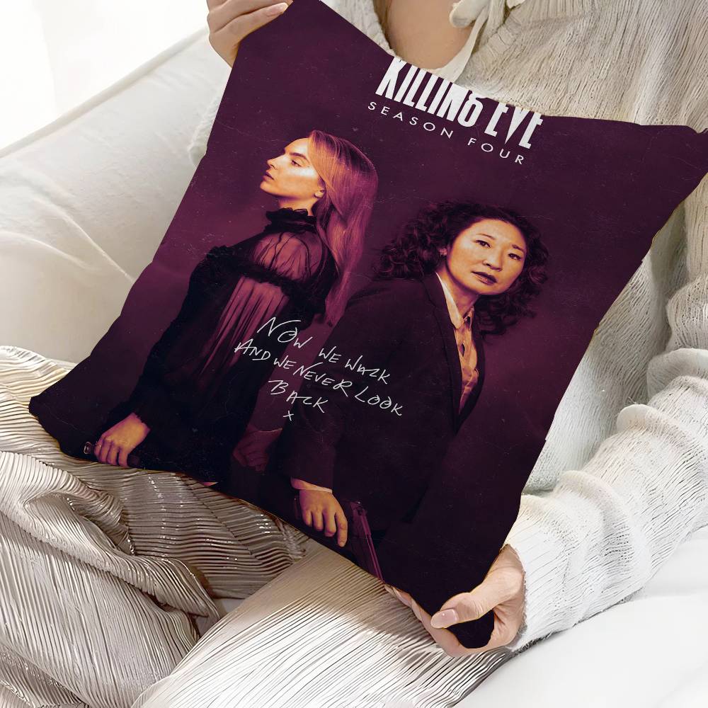 

Killing Eve TV Personalized Pillow Dust Cover Bedroom Kids Party Decoration Pillowcase Birthday Children Gift 30X30cm