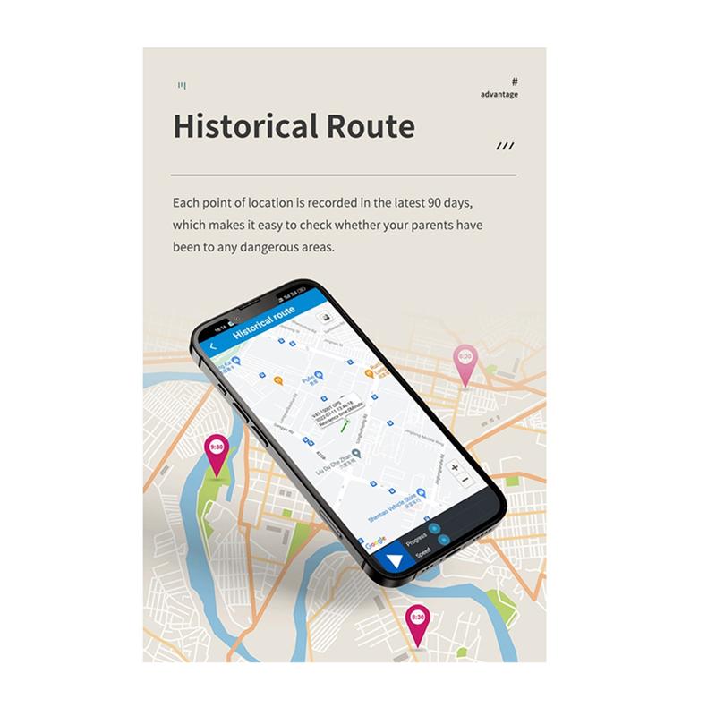 GPS + Beidou Tracker RF-V51 WIFI Compatible With 4G LTE/3G WCDMA/2G GSM SOS Alarm Two-Way Voice Tracking Waterproof-A99D