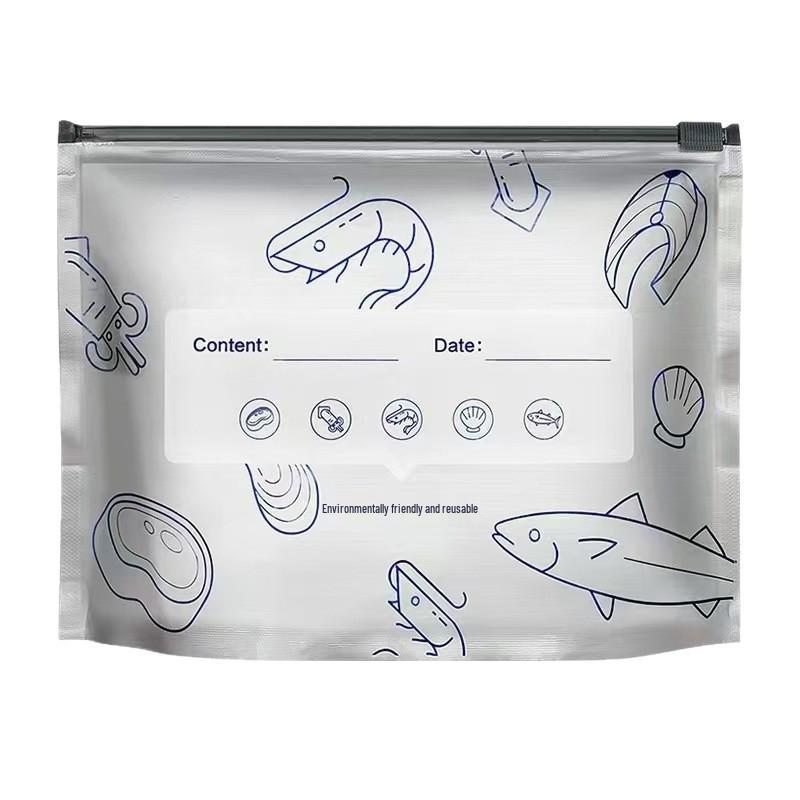 Antibacterial Food Grade Aluminum Foil Self-Sealing Bag for Fresh-keeping and Frozen Storage