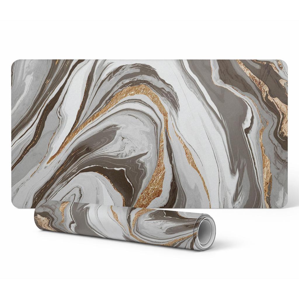 Vinyl Anti-Slip Gaming Desk Mat Abstract Waves 90x45 cm