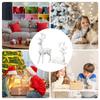Reindeer Tabletop Decor 2 Pieces Festive Decoration Christmas Deer Sculpture Desk Elk Sculpture For Living Room Bedroom Holiday