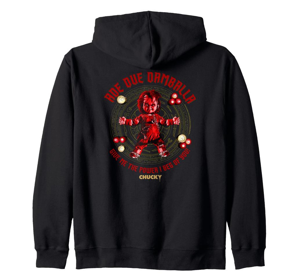 Chucky Give Me The Power of You Voodoo Ritual Zip Hoodie
