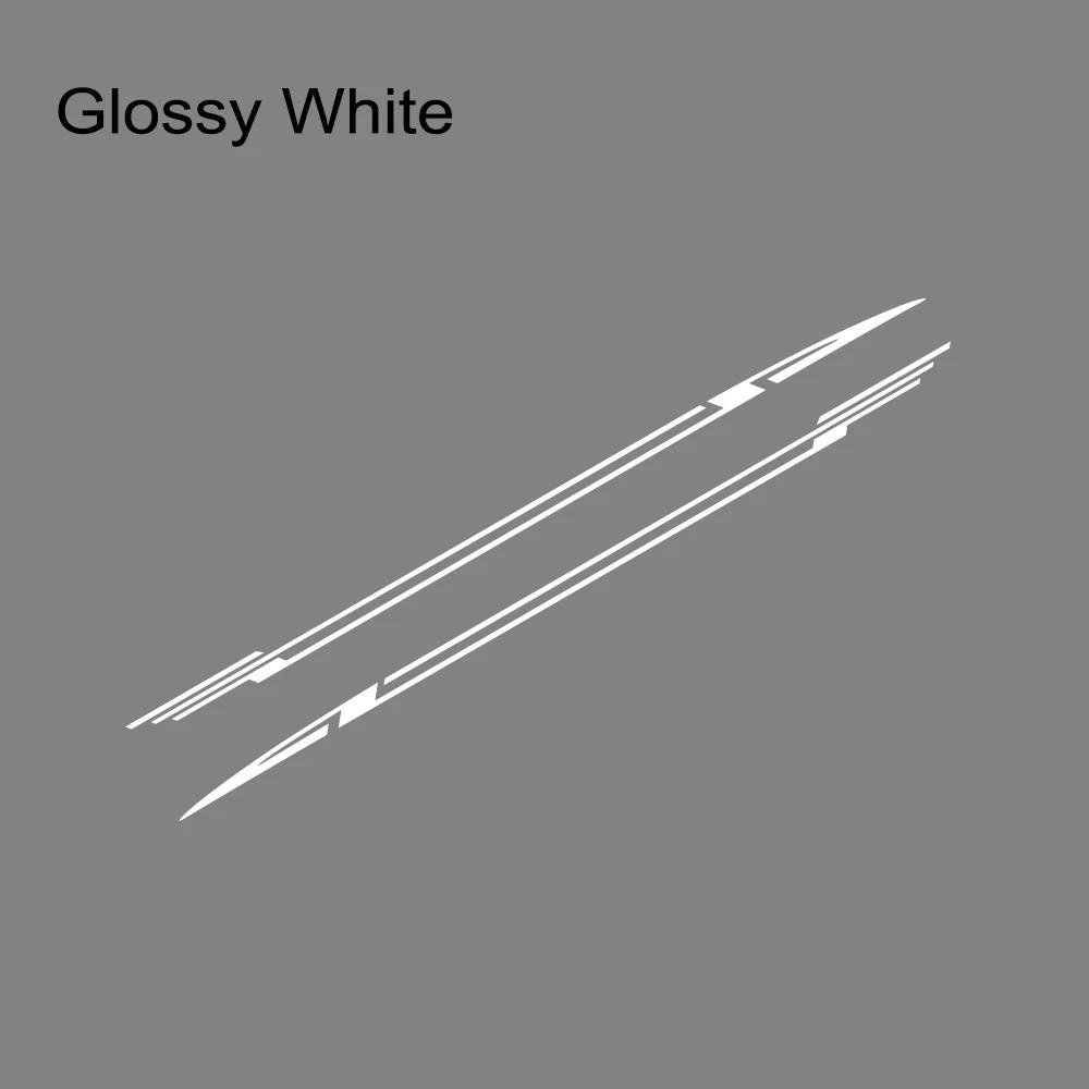 2PCS Car Door Side Skirt Stripes Stickers Z-Shape Sport Styling Vinyl Decals Car Decoration Accessories For Opel Corsa C E F D