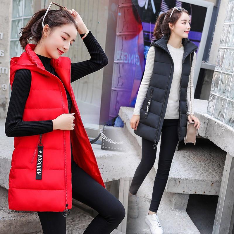 Gilet Imbottito Caldo da Donna Cappotto Senza Maniche di Media Lunghezza Chic Casual da Ufficio Capospalla Invernale