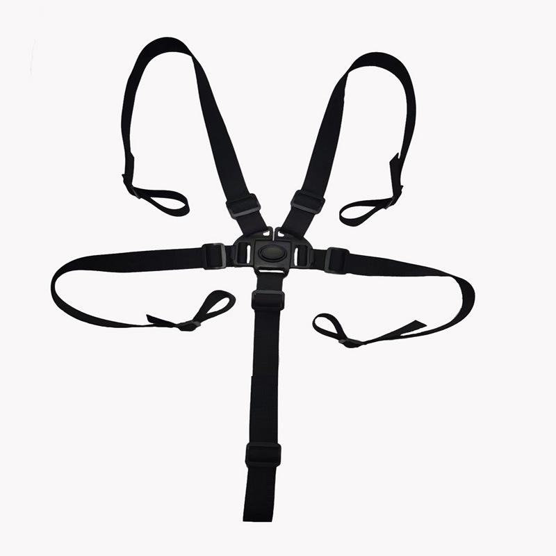 

5-точечный ремень безопасности для детских колясок и стульчиков для кормления S05-01 Black Safety Belt