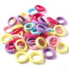 Korean Elastic Small Rubber Bands: Child-Friendly Hair Ties for Girls & Women. Cute, Comfortable, and Ideal for Any Hairstyle.