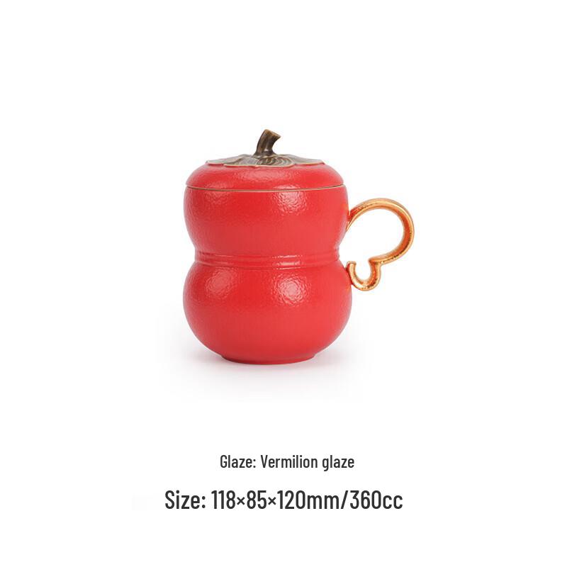 Edenus Auspicious Ceramic Office Mug with Lid