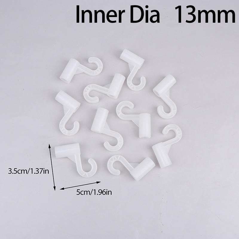 10Pcs Plastic Thickening Hook For Suit Locker Shelf Wardrobe Hook Fittings Diy Party Supplies Children Tent Game Room Joints