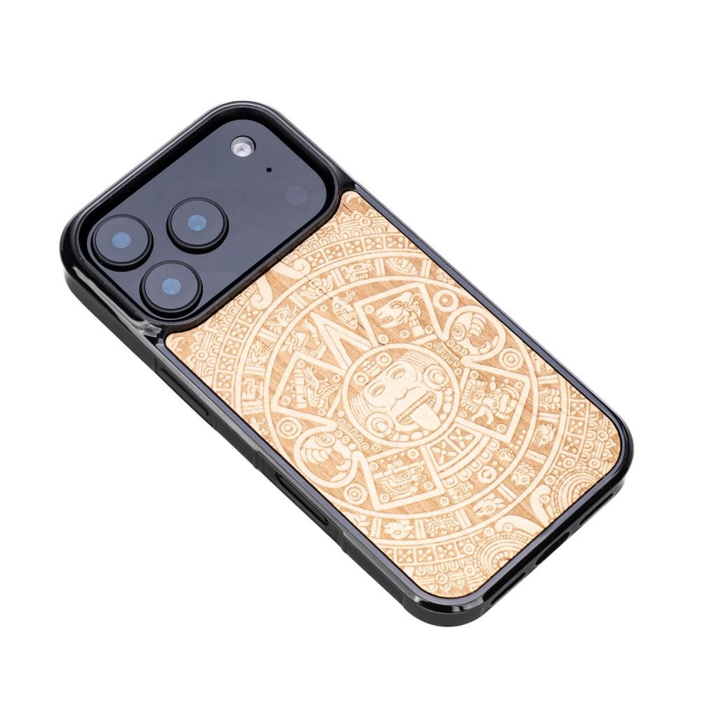 Bewood Wooden Case for iPhone 17 Pro Aztec Calendar Aniegre