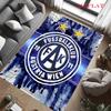 FK Austria Wien Teppich für Wohnzimmer Schlafzimmer Zuhause Sofadekoration, Rutschfeste Bodenmatte für Kinder zum Spielen