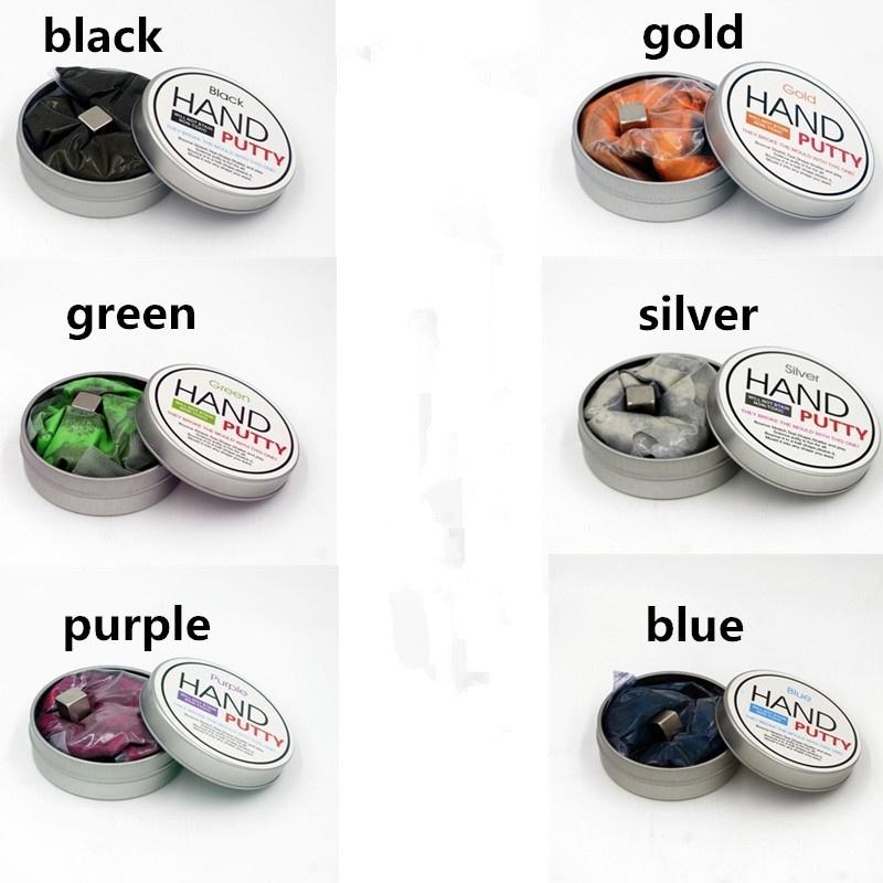 Hand Putty Slime Play Dough Magnetic/Temperature Sensing/Luminous Rubber Mud Polymer Clay Toys