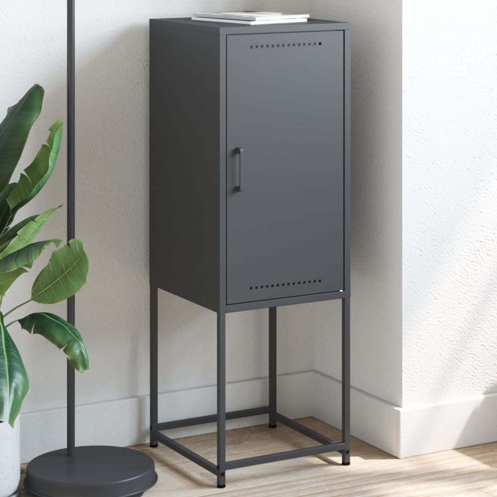 Highboard Anthracite 36 x 39 x 107 cm Steel