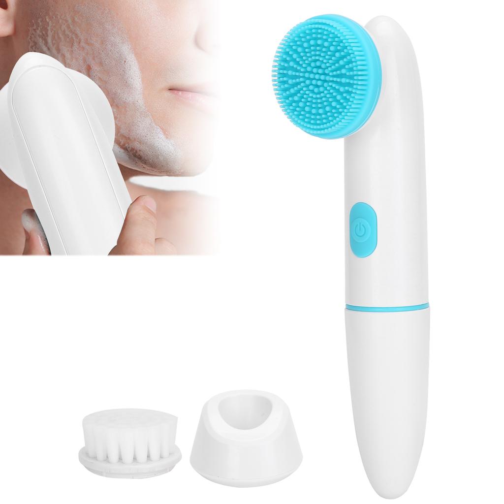 2‑In‑1 Electric Ultrasonic Silicone Face Cleansing Brush Pore Cleaner Face Cleansing Brush