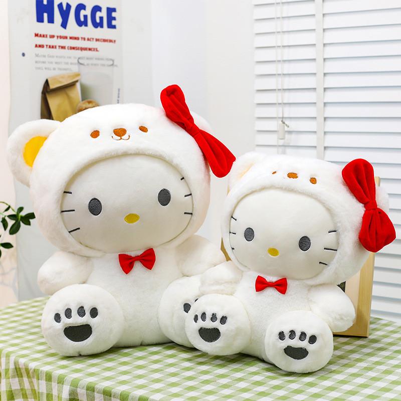 Süßer Hello Kitty Weißer Bär Plüschtier Kinder Spielzeug Für Sammler Und Geschenke