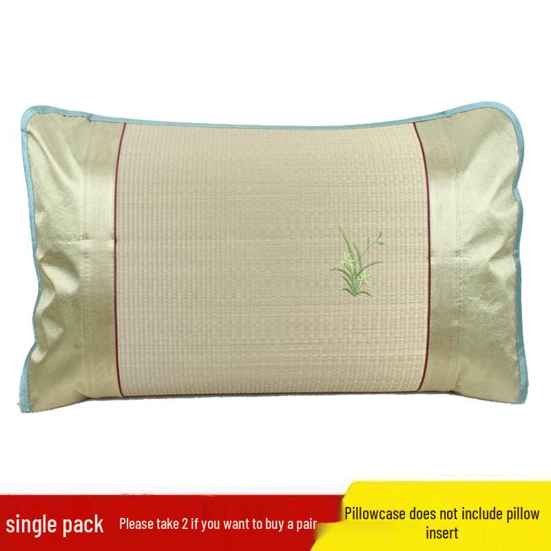 Orchid Grass Cooling Pillow Mat with Free Shipping - Summer Straw Mat, Pillowcase, and Cushion Tie Band