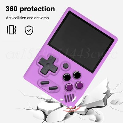 Silicone Game Console Cover Anti-Scratch Soft Protective Skin Cover Anti-Slip with Lanyard for MIYOO MINI  Handheld Game Console