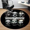 1PC Rammstein Metal Office Round Area Rug, Indoor Mat Suitable For Office, Under Office Chairs Bedroom Living Room Home Decor DT1212083