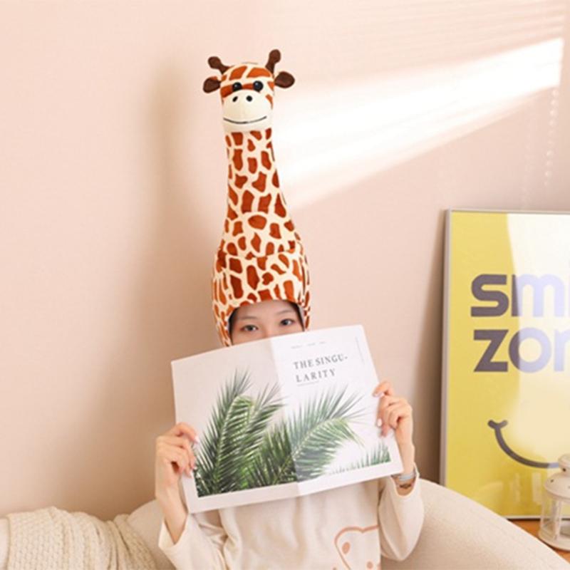 Verjaardagsfeest Viering Giraffenkostuum Hoed Cartoon Hoofddeksel Rollenspel Verkleed Hoed