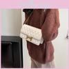 2023 New Small Grid Chain Bag Lady Single Shoulder Bag Korean Style Small Square Bag Urban Minimalist Style