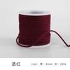 Monochrome Cotton Thread 2Mm Hand-Woven Thread Diy Beaded Rope Solid Color Wenwan Rope Tie Rope Gift Packaging String