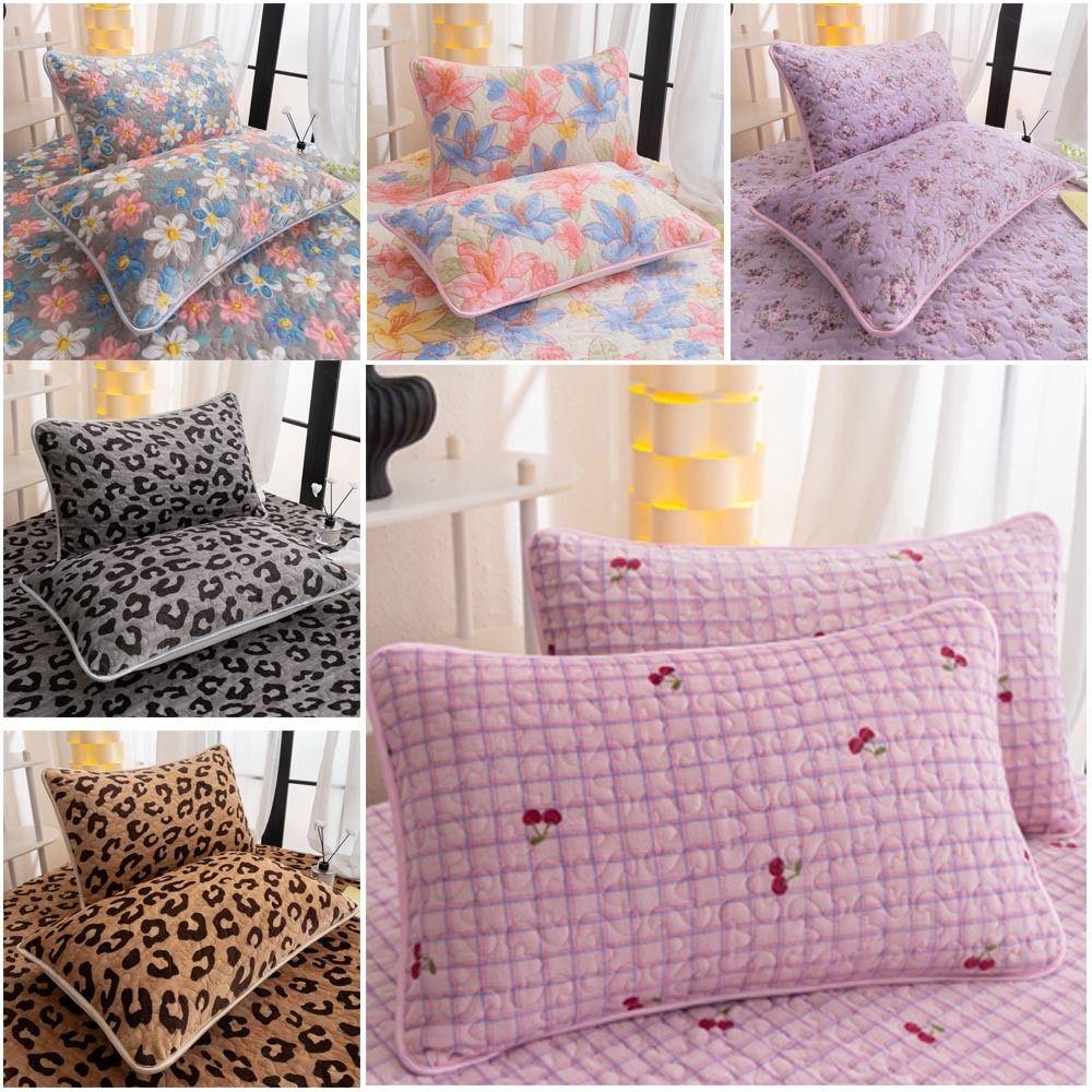 Comfortable 48*74cm Pillow Cover Velvet Rectangle Pillow Case Protector Cotton Warm Pillow Core Protection Autumn/Winter