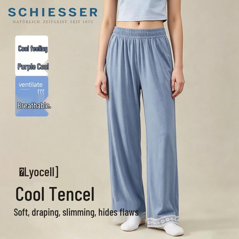 Schiesser Tencel Blend Wide-Leg Lounge Pants M