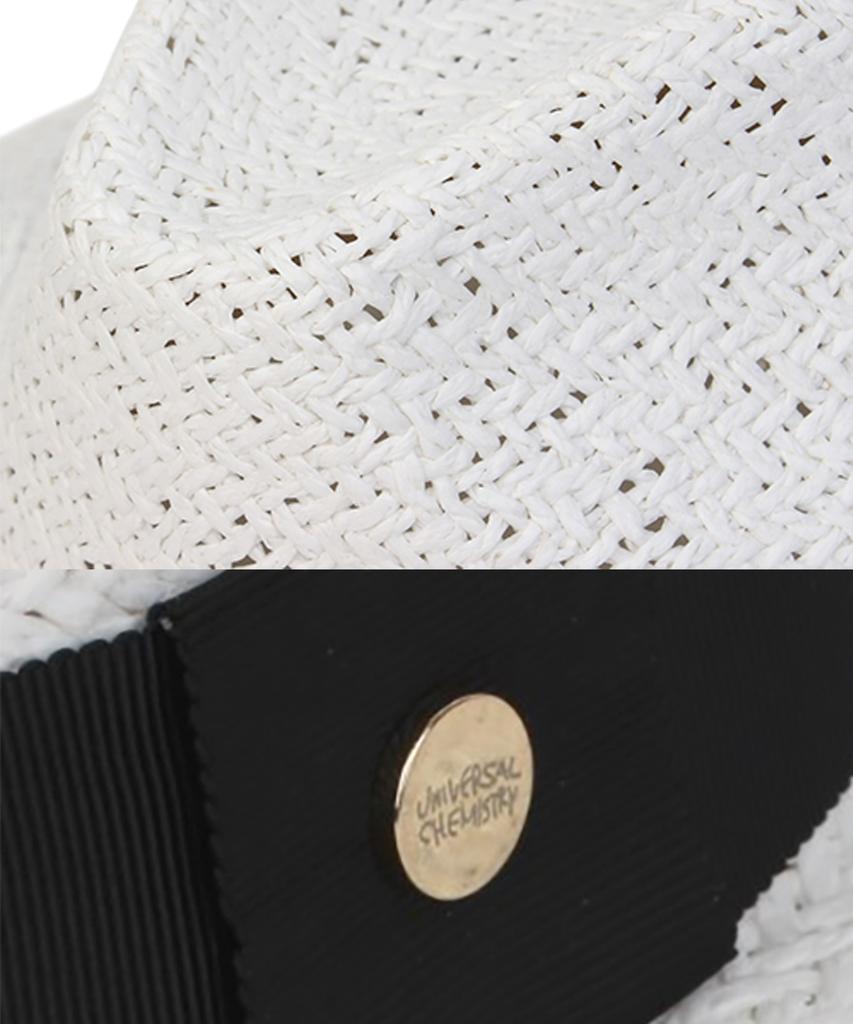 Yunibeosyeolkemiseuteuli Swing Bk Line White Fedora Summer Fedora