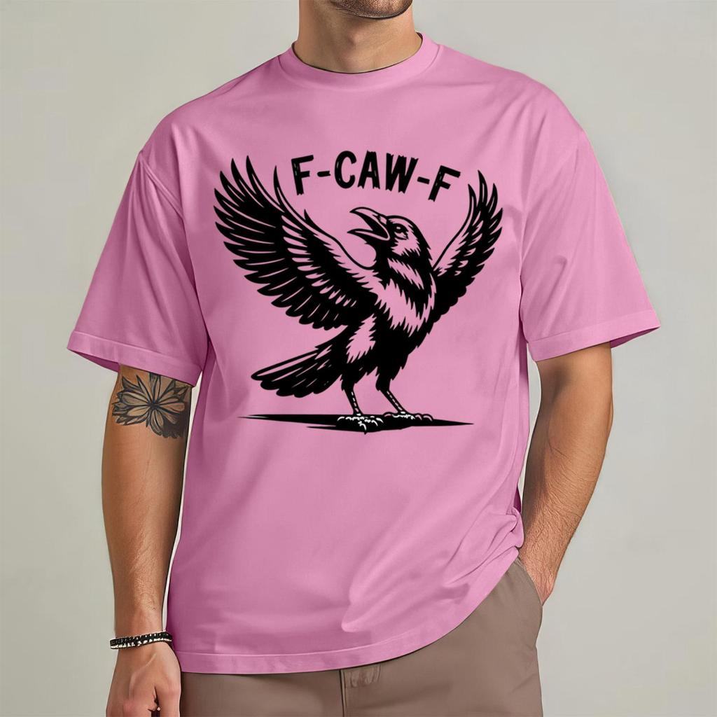 Men's Fashion Casual  Printed Short Sleeve Round Neck Pullover Tops