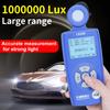 Super Large Range Llluminance Meter, 0-1000000 Lx/Fc, Colour Temperature Tester, Digital Lumen Tester, For Lighting Inspection