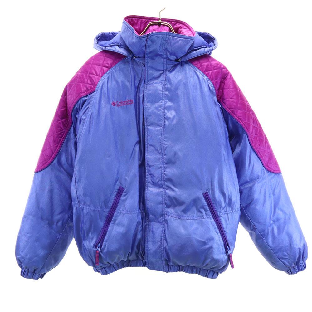 Columbia 90s Old Down jacket 18/20 Blue purple Outdoor Youth Size Kid's Used