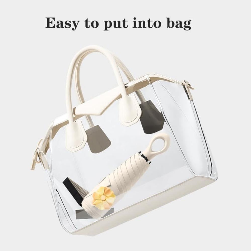 Mini Umbrella For Purse, Small Travel Umbrella Compact Waterproof Umbrella for Light Rain, Suitable for Women Purse and Pocket