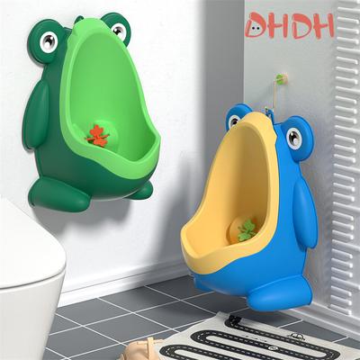 Niedlicher Frosch für Kindertoilette, Töpfchentraining, Urinal, für Kleinkinder, Pinkeltrainer für Jungen-Badezimmer mit lustiger Zielscheibe, Babytoilette