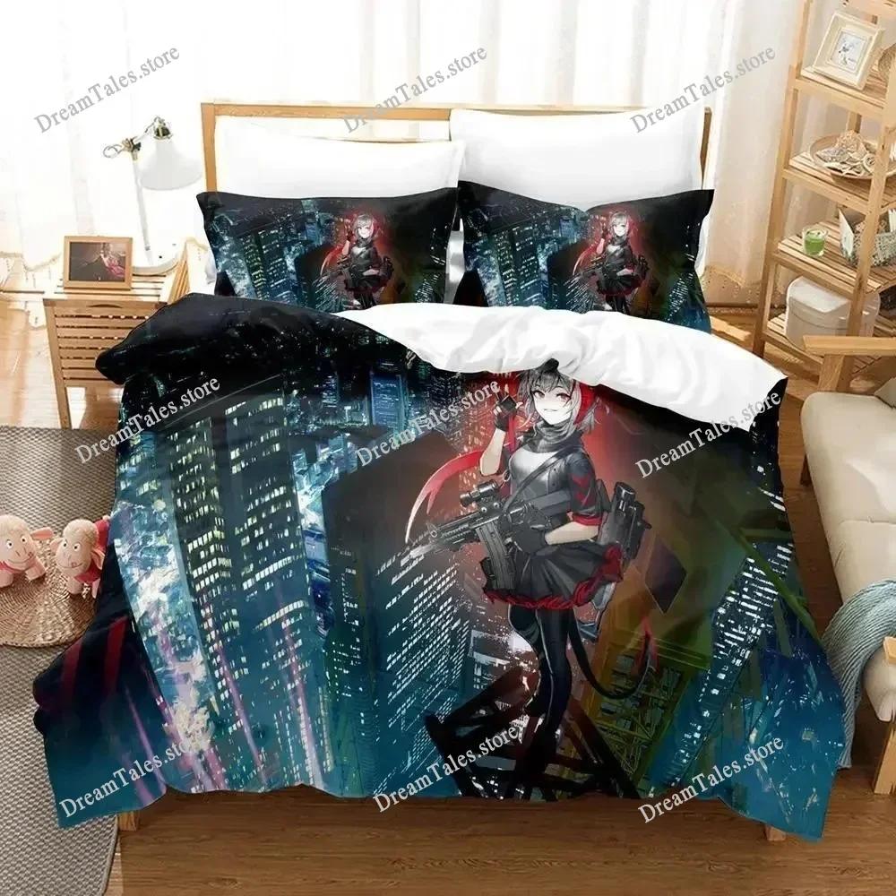 3D Printed Anime Arknights Bedding Set Boys Girls Twin Queen Size Duvet Cover Pillowcase Bed Kids Adult Home Textileextile369