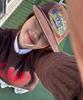 Yunibeoseugameonteu Universe Sign Long Bill Washed Cap_Brown