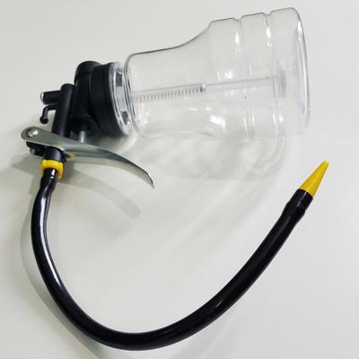 New 250cc Transparent High Pressure Pump Oiler Lubrication Oil Can Plastic Machine