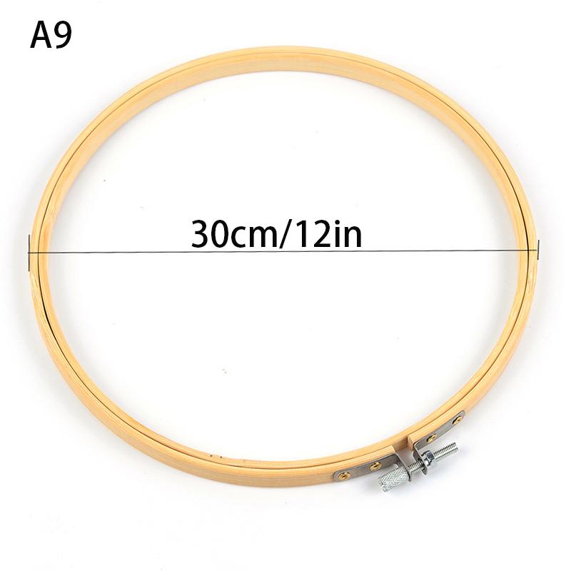 9 Styles Bamboo Frame Embroidery Hoop Ring Diy Embroidery Painting Cross Stitch Kit Round Bamboo Frame Sewing Tools Home Decor