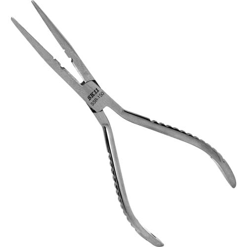 SK11 (SK11) Stainless steel tapered radio pliers with serrated tips SSR-150