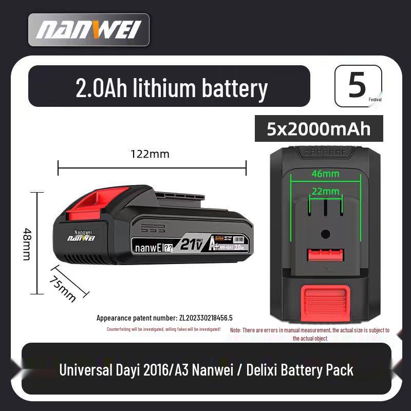 Nanwei 21V Lithium Angle Grinder & Drill Set with Charger & Battery