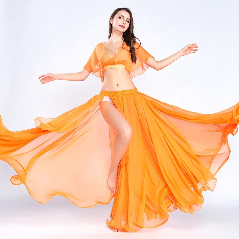 Women's Belly Dance Skirt Large Skirt Swing Summer New Style Sexy Eastern Dance Long Dress Beginner Friendly Royal Smeela